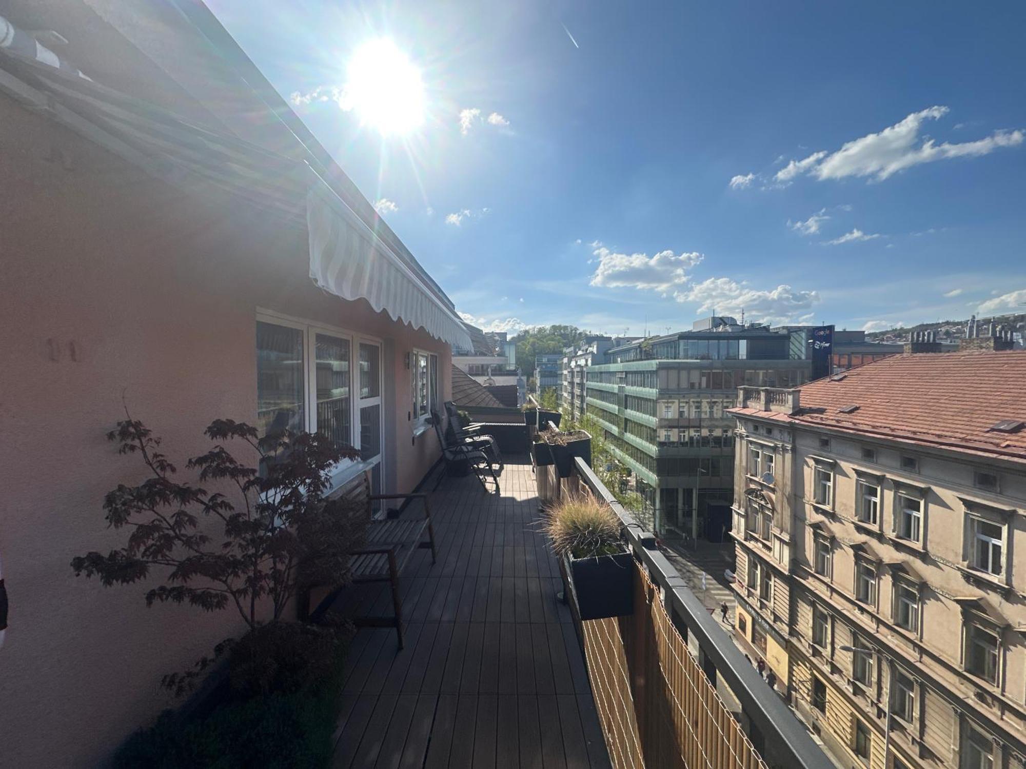 Andel Apartment With Terrace Prague Luaran gambar